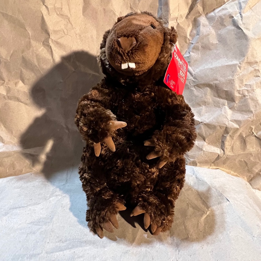 Gund‎ Medium Beaver Plush Brown Kohls Cares Stuffed Animal 44189 Woodchuck